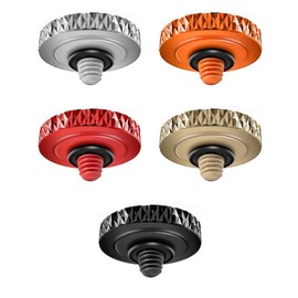 NHQZ Pack of 5 Shutter Release Buttons, Aluminium Alloy Concave Shutter Release Button, Soft Shutter Release for Fuji X100VI X-T30 X-T20 X-T10 X-T5 X-T4 X-T3 X-PRO (Red, Silver, Gold, Orange, Black