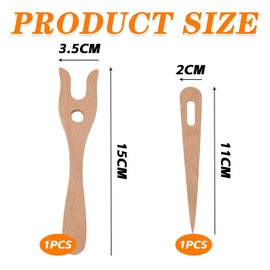 1 Set Wooden Knitting Tools, Knitting Tool Accessories, Kids Knitting Fork, DIY Craft Knitting Machine, Bracelet Knitting Machine