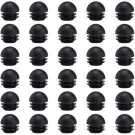 30Pcs 3/4 Inch/19 mm Round End Caps Plugs Plastic Chair Leg Inserts, Round Tube Inserts Furniture Glides End Caps Chair Leg Glide Furniture Protectors