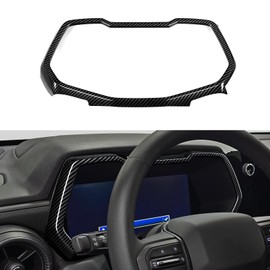 Car ABS Center Console Dashboard Panel Trim Cover for 2023 2024 2025 2026 Chevy Colorado Carbon Fiber Interior Accessories
