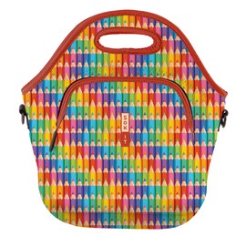 Sok It LunchTote Zippered Bag Insulated Neoprene Caddy (Work of Art, X-Large 6.5 Quart Lunch Tote)