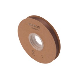 RibFlox Double Side Satin Ribbon, Continuous 20 Yards,Use for Craft Bows Bouquet, Gift Wrapping, Wedding Decoration, Floral Arrangement (Coffee, 1/2 inch)