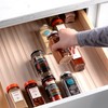 YouCopia SpiceLiner Adjustable Spice Drawer Liner, 10ft Roll, Gray, Seasoning