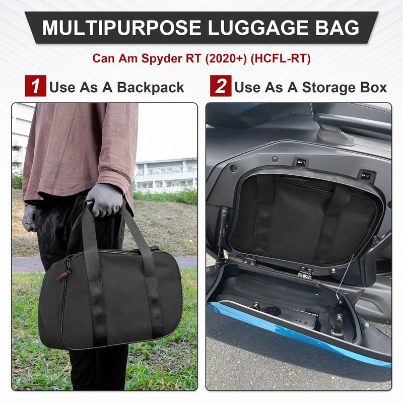 Proyoureye Saddlebag for Can Am Spyder RT, Removable Luggage Bag