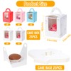 25 Pcs Individual Cupcake Containers, Cupcake Gift Boxes with Window,