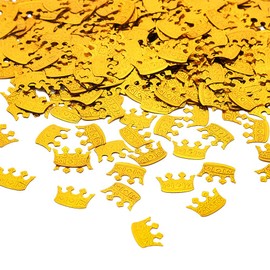 Topfuny cronwn Confetti Gold Glitter Metallic Sequins Table Scatter for Baby Shower Wedding Birthday Party Decoration