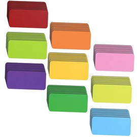 Operitacx Magnetische Etiketten 54 Stück Beschreibbare Trocken Abwischbare Namensschilder für Schule Büro Flexible Magnetetiketten für Kühlschrank Whiteboard