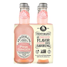 Fentimans Botanically Brewed Classic Pink Ginger Sparkling Soda, 9.3 fl oz Bottles – Premium Craft Soda/Mixer for Cocktails & Refreshing Drinks