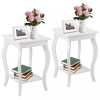 Costway Set of 2 Modern Nightstand End Side Bedside Side