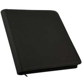 SKYHJK Card Binder-12 Pockets Trading Card Binder for Holding 480 Cards with 20 Two-Sided Pages，Compatible with Game Cards, Comic Trading Collectible Cards and Sports Cards– Black