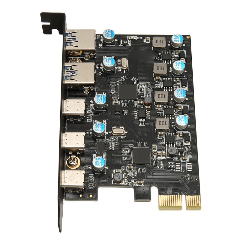 UP5300 5 Ports USB 3.1 PCIe Expansion Card 5Gbps Fast