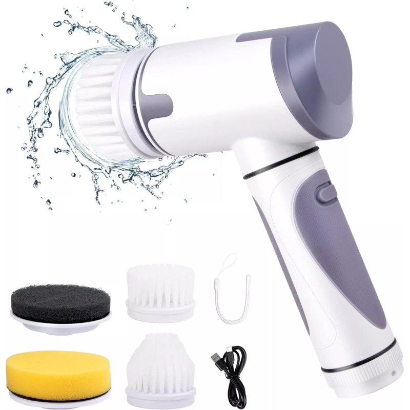 Tornado New Electric Spin Scrubber Cordless with 4 cleaning heads