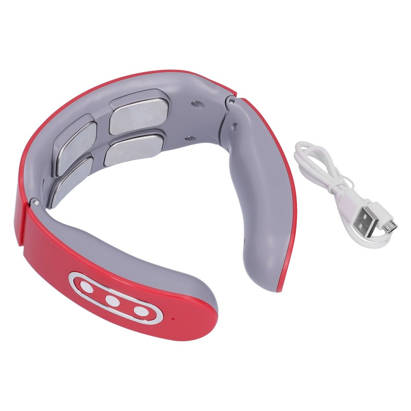 4 Massage Head Neck Massager Electric Hot Compress Relieve Fatigue