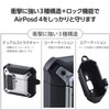 Elecom AVA-AP06ZEROLSV AirPods Case, 4th Generation, Active Noise Canceling, Locking