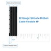 BNTECHGO 22 Gauge Silicone Ribbon Cable Flexible 4P Black 10