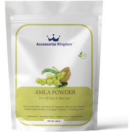 Herbal Face Pack Powder | 100% Natural & Organic Skincare | For Glowing Skin, Acne Control, Anti-Aging | All Skin Types | (250g, Amla)