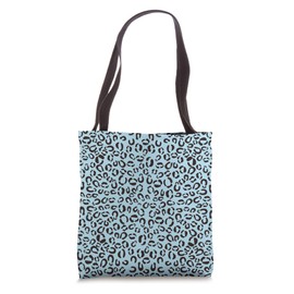 Light-Blue Leopard Prints Cheetah Pattern Women Girls Cute Tote Bag