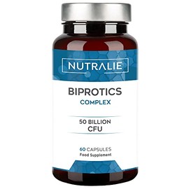 Biprotics 50 Billion CFU's Guaranteed per Dose | 10 Effective and Natural strains for Defenses and Intestinal Flora | 60 Gastroresistant Capsules for a Better Absorption Nutralie