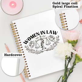 SNNDER Lawyer Notebook Journal, Lawyer Gifts for Women, Women in Law Hardcover Spiral Notebook 5.5x8.3 Inch