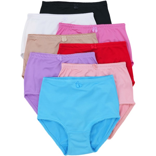 ToBeInStyle Women's Pack of 6 High-Rise Girdle Panties (Large (Fits: