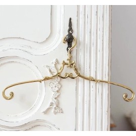 Handmade Vintage Handmade Wedding Dress Hanger Antique Luxury Bridal Clothes Brass Hanger