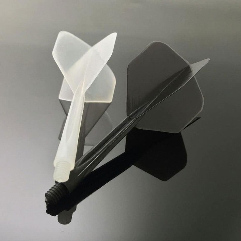 SaveSooo Dart Flight Integrated Darts Shaft Flight Integrated Flight (Black)