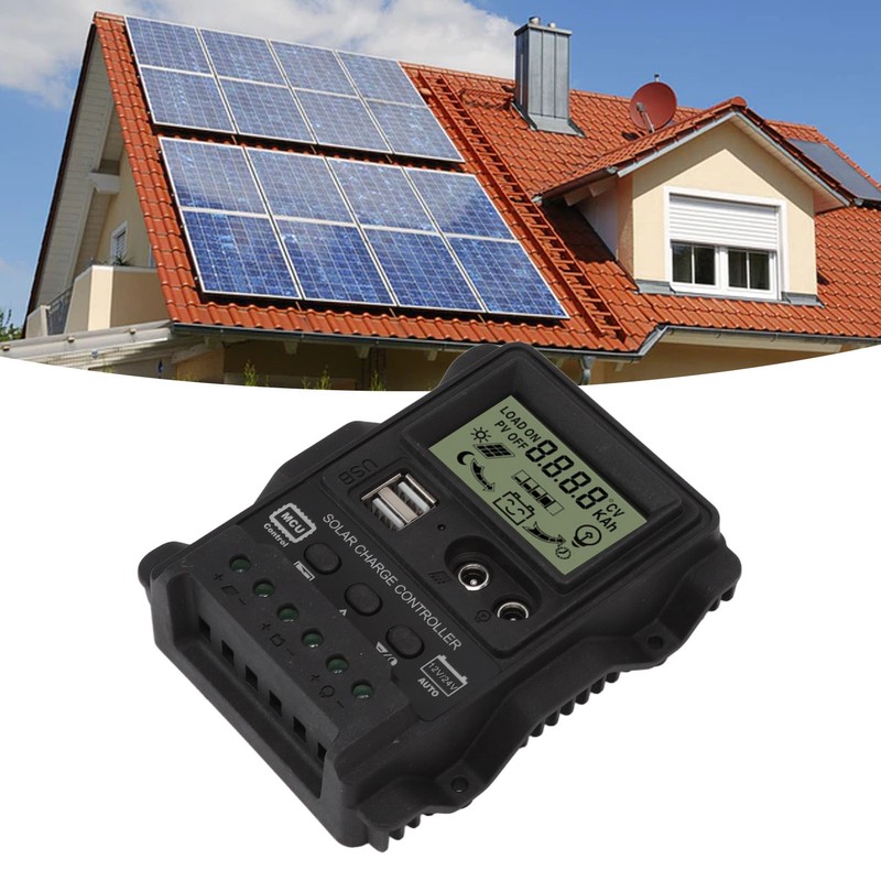 K1688 Solar Charge Controller PWM Dual DC with Black Shell