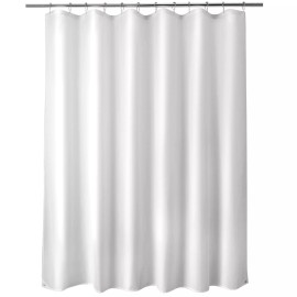 Titanker Extra Long Shower Curtain Liner Washable 72 X 84 Inches White Shower Liner Fab