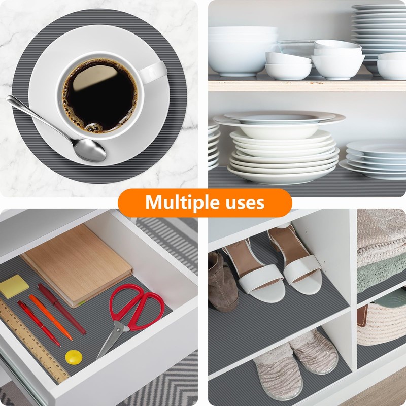 Shelf Liners for Kitchen Cabinets Drawer Liner Non Adhesive Cupboard
