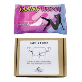 FANNY WIPES AND FANNY FLOSS LADIES GIFT FOR HER GIRLFRIEND SECRET SANTA RUDE XMAS WOMENS FUN JOKE PRANK IDEA CHRISTMAS APRIL FOOLS UNUSAL ADULT STOCKING FILLER BOSS NOVELTY WIFE FRIEND BIRTHDAY