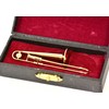 Sunrise Sound House Miniature Musical Instrument Trombone 1/12 Gold