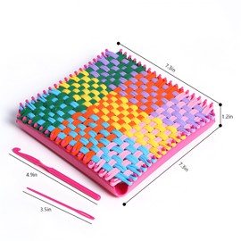 Youxiupinpai 8 Colors,Weaving Loom Set Toys, Knitting kit DIY Creative Crafts,Have Surprise Gift for Everyone