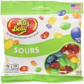 Jelly Belly Sours Jelly Beans, Sour Fruit Flavors, 3.5-oz, 12 Pack