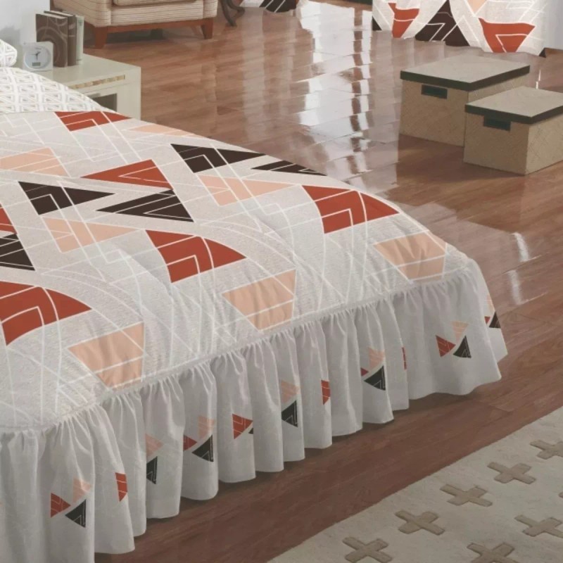 Primavera Competition Colcha Moka King Size C/3 Cojines 50% Algodon