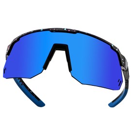 QLIFE Polarized Sports Glasses for Men Women, UV400 Protection Cycling Sunglasses for Youth, Windproof Goggles for Baseball Riding Golf Running Fishing (DG01)