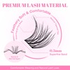 CALAILIS CALAILIS Cluster Lashes, 144Pcs D Curl Lash Clusters DIY