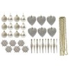 Christmas Tree Decoration Baubles Snowflakes Droplet Garland Heart Set 35pc