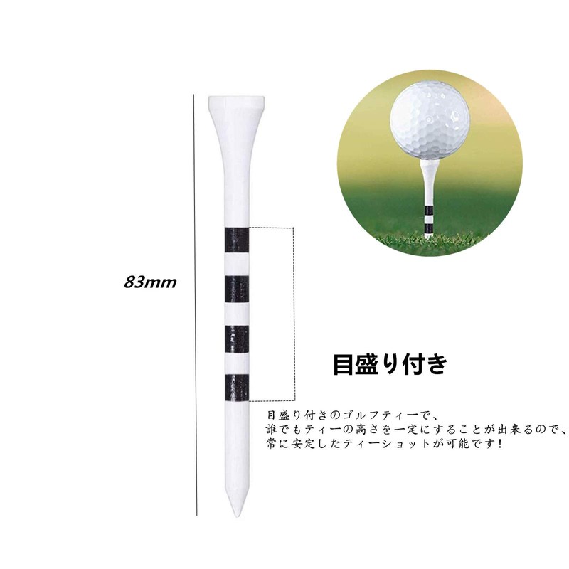 YFFSFDC Golf Tees 3.3 inches (83 mm) Height Adjustable Long