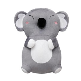 PLOVZ Baby Head Protector Backpack Head Protection Pillow, Baby Helmet for Crawling Walking and Baby Teething Toys 3Pcs Set(Grey Koala)