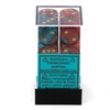 DND Dice Set-Chessex D&D Dice-16mm Gemini Red, Teal, and Gold