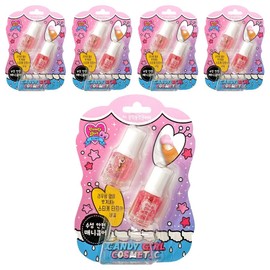 Candygirl water-based safe vibrant and lovely children's nail color, 06 bling bling glitter, 5 pieces / Candygirl 수성 안전 톡톡 튀는 사랑스러운 어린이 네일 컬러, 06블링블링글리터, 5개
