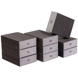Quadrios 2111T002 Sanding Sponge Set 9 Pieces (Grit 60, 100, 180) 9 Pieces