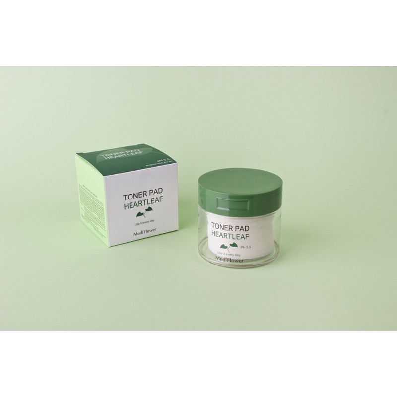 Mediflower Houttuynia cordata toner pads 180ml, 60 sheets / 메디플라워