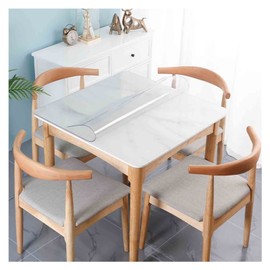 WBBML Transparent Tablecloth Oil Proof Waterproof PVC Protective Table Pad Transparent Floor Mat for Office, Home, 51 Sizes (Color : 2.0mm, Size : 120cmX120cm)