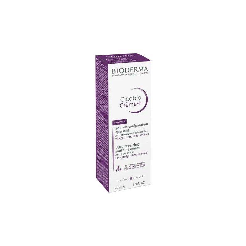 Bioderma Cicabio Crema Reparadora y Calmante, Acelera Cicatrización, 40 ml