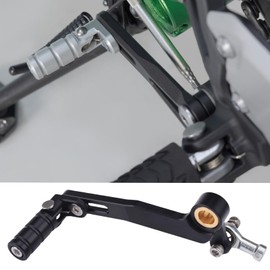 HRuizq Motorcycle Modified Aluminum Alloy Shift Lever Shift Lever Lengthened Adjustable Shift Lever Compatible with Kawasaki Z900 (17-24), Z900RS/SE Cafe (18-24) Ninja1000SX Z1000 Z800 (Black)