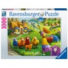 1000 Piece Jigsaw Puzzle "Happy Sheep Yarn" Landscape Ravensburger 16949
