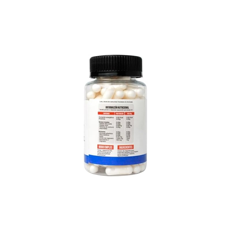 SUPERLABS NUTRITION CITRATO DE MAGNESIO 500MG 100 CAPSULAS