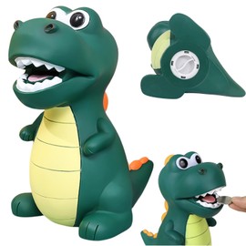 Nizirioo Dinosaur Money Box for Kids: Dino Piggy Bank Large for Boys and Girls, Shatterproof Money Boxes Made of PVC Material for Children's Room Decoration, Birthday Gift, Christening Gifts (A)