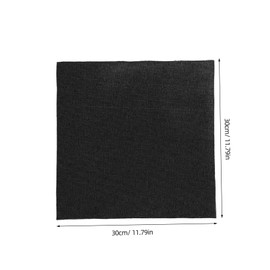 NUOBESTY 3Pcs Black Aida Cloth Cross Stitch Fabric for DIY Embroidery Projects, Perfect for Sewing and Handcrafting 11Ct 12X12 Inch